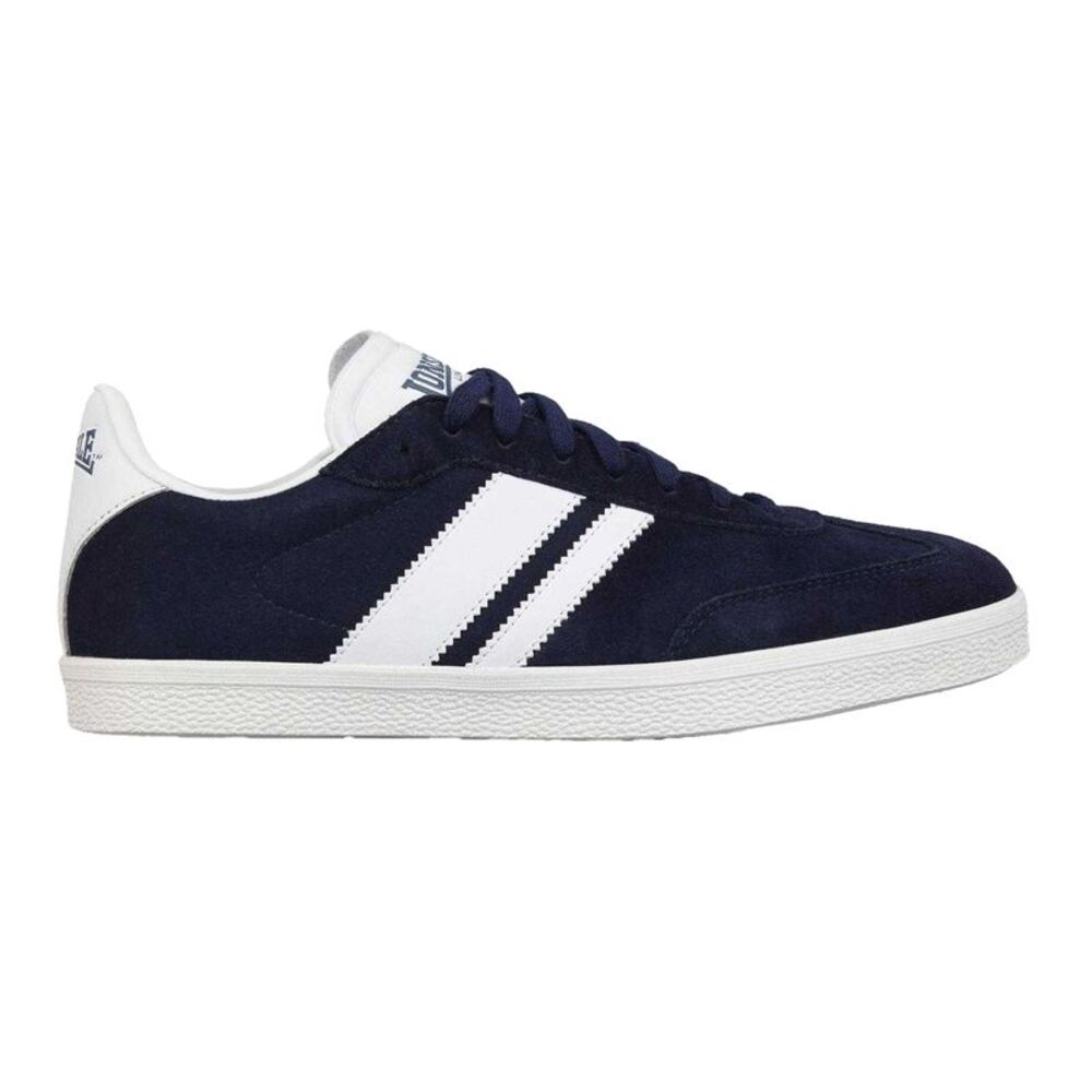 Lonsdale Mens Hayes Suede Sneakers / Navy/White
